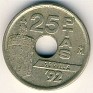 25 Pesetas Spain 1992 KM# 905. Uploaded by Granotius